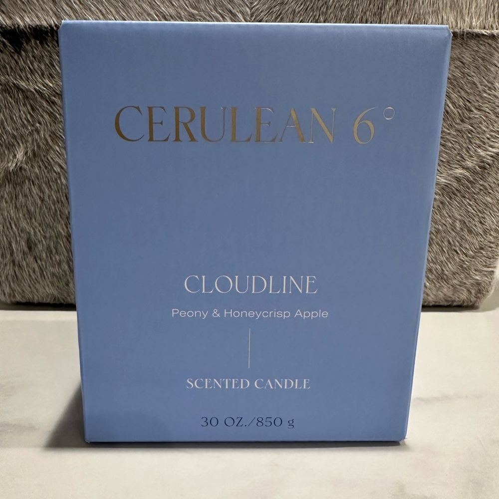 Cerulean 6 Cloudline Luxury scented 3 wick candle